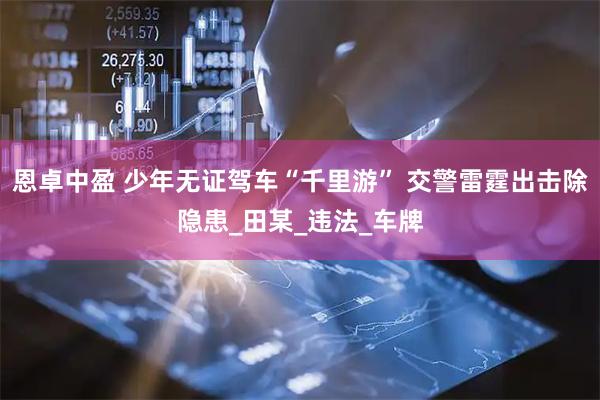 恩卓中盈 少年无证驾车“千里游” 交警雷霆出击除隐患_田某_违法_车牌